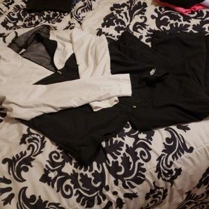 Nike track suit black and white